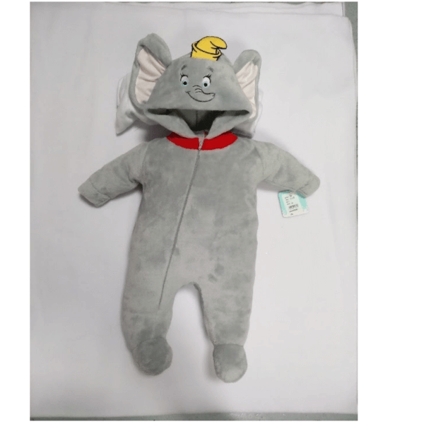 Embroidered Dumbo Baby Bodysuit